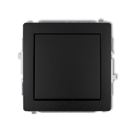 Karlik Deco Czarny Mat Mechanizm Włącznika Jednobiegunowego 12Dwp-1