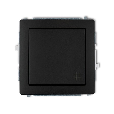 Karlik Deco Czarny Mat Mechanizm Włącznika Krzyżowego 12Dwp-6