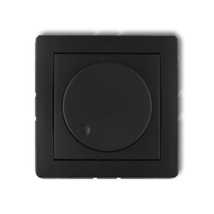 Karlik Deco Czarny Mat Mechanizm Elektronicznego Regulatora Oświetlenia Przyciskowo-Obrotowego 12Dro-1