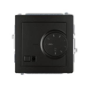 Karlik Deco Czarny Mat Mechanizm Elektronicznego Regulatora Temperatury Z Czujnikiem Podpodłogowym 12Drt-1