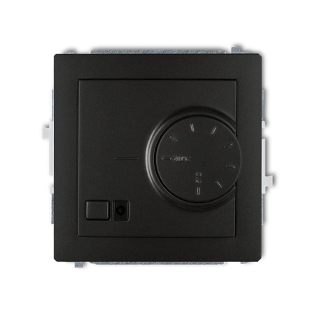 Karlik Deco Czarny Mat Mechanizm Elektronicznego Regulatora Temperatury Z Czujnikiem Podpodłogowym 12Drt-1