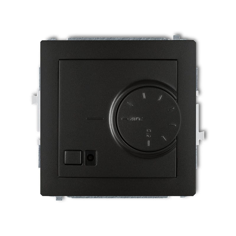 Karlik Deco Czarny Mat Mechanizm Elektronicznego Regulatora Temperatury Z Czujnikiem Podpodłogowym 12Drt-1