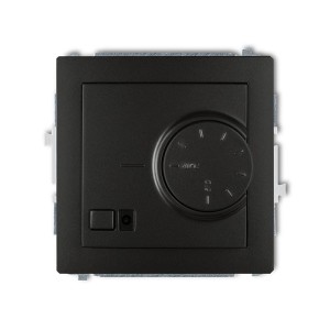 Karlik Deco Czarny Mat Mechanizm Elektronicznego Regulatora Temperatury Z Czujnikiem Powietrznym 12Drt-2
