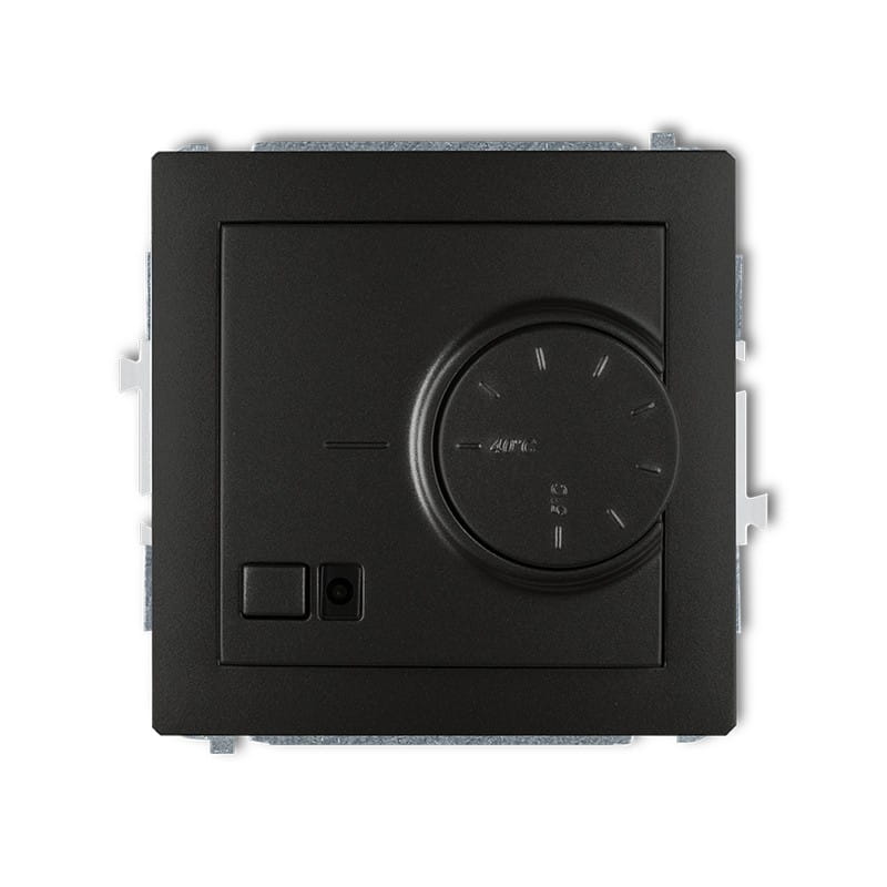 Karlik Deco Czarny Mat Mechanizm Elektronicznego Regulatora Temperatury Z Czujnikiem Powietrznym 12Drt-2