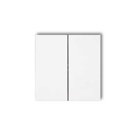 Karlik Prod. Uzupełniające Biały Klawisze Podwójne Do Łączników Deco, Icon, Flexi, Mini (Komplet Dwóch Sztuk) Dkl-2