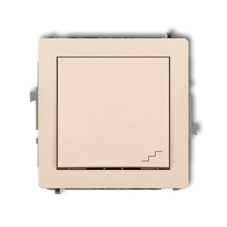 Karlik Deco Beżowy Mechanizm Włącznika Schodowego 1Dwp-3