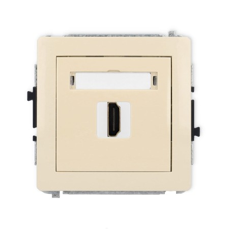 Karlik Deco Beżowy Mechanizm Gniazda Pojedynczego Hdmi 2.0 1Dhdmi-3