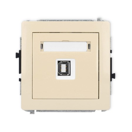 Karlik Deco Beżowy Mechanizm Gniazda Pojedynczego Usb A-B 2.0 1Dgusb-3