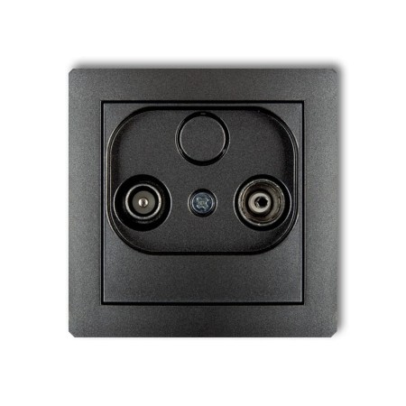 Karlik Deco Grafitowy Mechanizm Gniazda Abonenckiego Rtv Przelotowego 15Db 11Dg15P