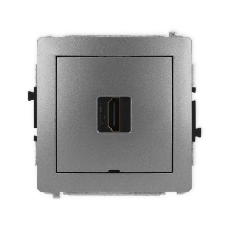 Karlik Deco Grafitowy Mechanizm Gniazda Pojedynczego Hdmi 2.0, Bez Pola Opisowego 11Dhdmibo-3