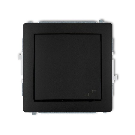 Karlik Deco Czarny Mat Mechanizm Włącznika Schodowego 12Dwp-3