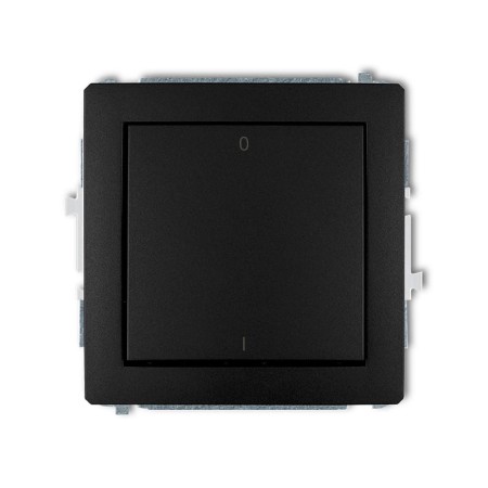 Karlik Deco Czarny Mat Mechanizm Włącznika Dwubiegunowego 12Dwp-9