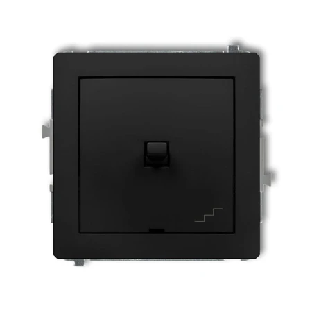 Karlik Deco Czarny Mat Mechanizm Włącznika Schodowego W Stylu Amerykańskim 12Dwpus-3