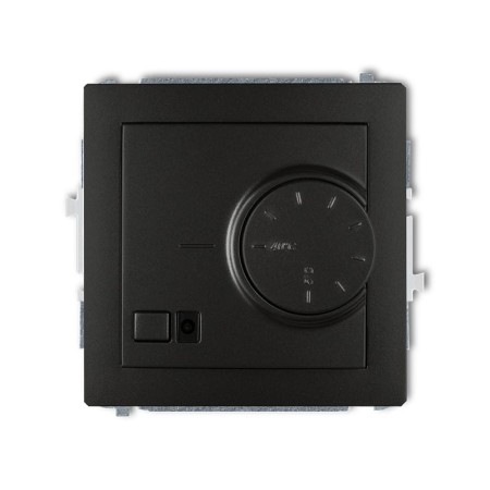Karlik Deco Czarny Mat Mechanizm Elektronicznego Regulatora Temperatury Z Czujnikiem Powietrznym 12Drt-2