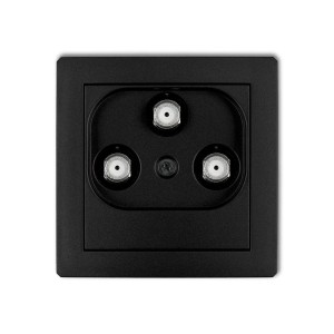 Karlik Deco Czarny Mat Mechanizm Gniazda Multimedialnego 3F Data (Upc) 12Dgmu