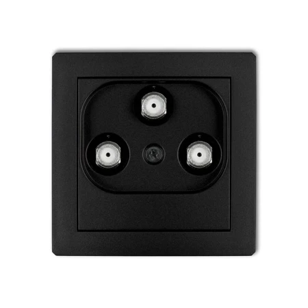 Karlik Deco Czarny Mat Mechanizm Gniazda Multimedialnego 3F Data (Upc) 12Dgmu