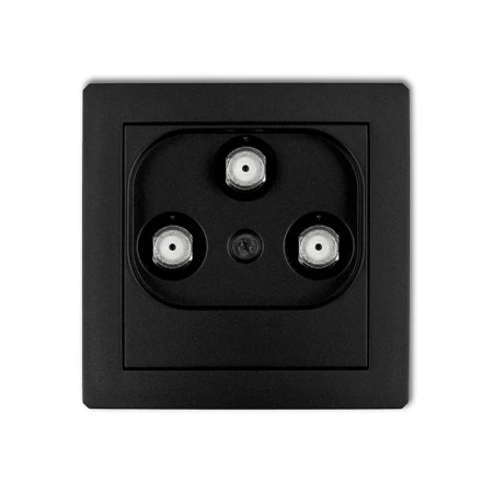 Karlik Deco Czarny Mat Mechanizm Gniazda Multimedialnego 3F Data (Vectra) 12Dgmv
