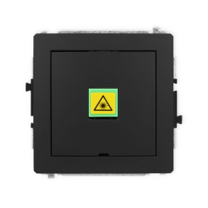 Karlik Deco Czarny Mat Mechanizm Gniazda Światłowodowego/Optycznego Pojedynczego, Bez Pola Opisowego 12Dgopbo-1