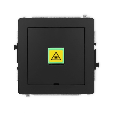 Karlik Deco Czarny Mat Mechanizm Gniazda Światłowodowego/Optycznego Pojedynczego, Bez Pola Opisowego 12Dgopbo-1