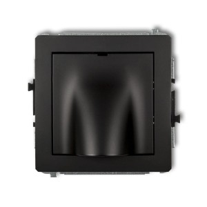 Karlik Deco Czarny Mat Mechanizm Wypustu Kablowego 12Dwpk