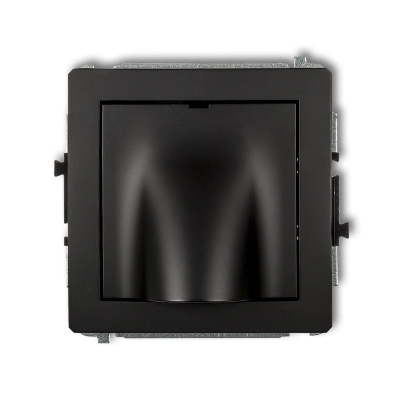 Karlik Deco Czarny Mat Mechanizm Wypustu Kablowego 12Dwpk