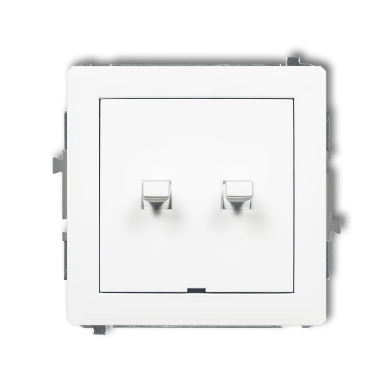 Karlik Deco Biały Mat Mechanizm Włącznika Świecznikowego W Stylu Amerykańskim 25Dwpus-2