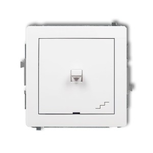 Karlik Deco Biały Mat Mechanizm Włącznika Schodowego W Stylu Amerykańskim 25Dwpus-3