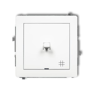 Karlik Deco Biały Mat Mechanizm Włącznika Krzyżowego W Stylu Amerykańskim 25Dwpus-6
