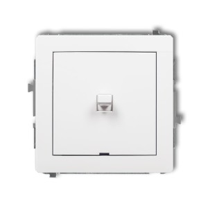 Karlik Deco Biały Mat Mechanizm Włącznika Krzyżowego W Stylu Amerykańskim (Jeden Klawisz, Bez Piktogramu) 25Dwpus-6.1