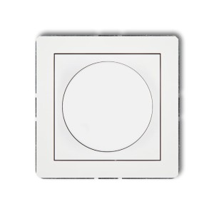 Karlik Deco Biały Mat Mechanizm Elektronicznego Regulatora Oświetlenia Przyciskowo-Obrotowego 25Dro-1