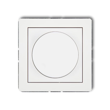 Karlik Deco Biały Mat Mechanizm Elektronicznego Regulatora Oświetlenia Przyciskowo-Obrotowego 25Dro-1