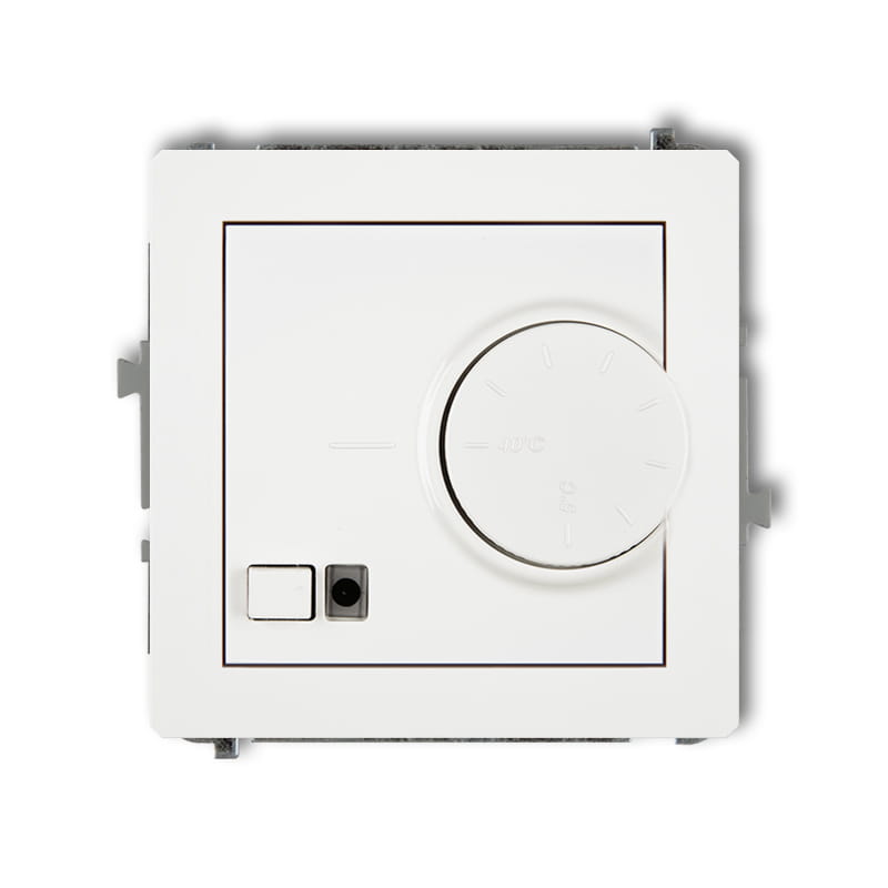 Karlik Deco Biały Mat Mechanizm Elektronicznego Regulatora Temperatury Z Czujnikiem Podpodłogowym 25Drt-1