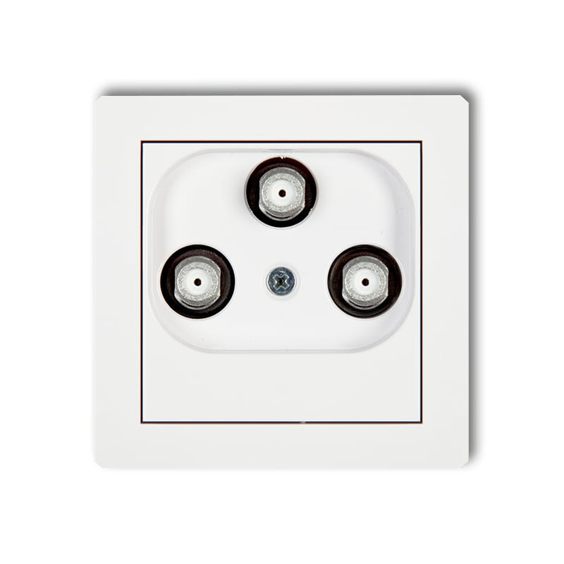 Karlik Deco Biały Mat Mechanizm Gniazda Multimedialnego 3F Data (Upc) 25Dgmu