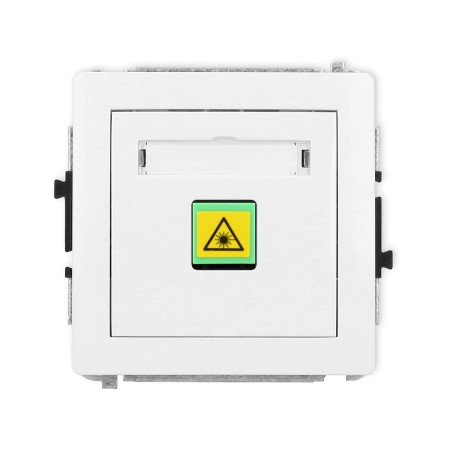 Karlik Deco Biały Mat Mechanizm Gniazda Światłowodowego/Optycznego Pojedynczego 25Dgop-1