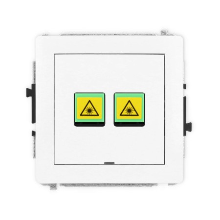 Karlik Deco Biały Mat Mechanizm Gniazda Światłowodowego/Optycznego Podwójnego, Bez Pola Opisowego 25Dgopbo-2
