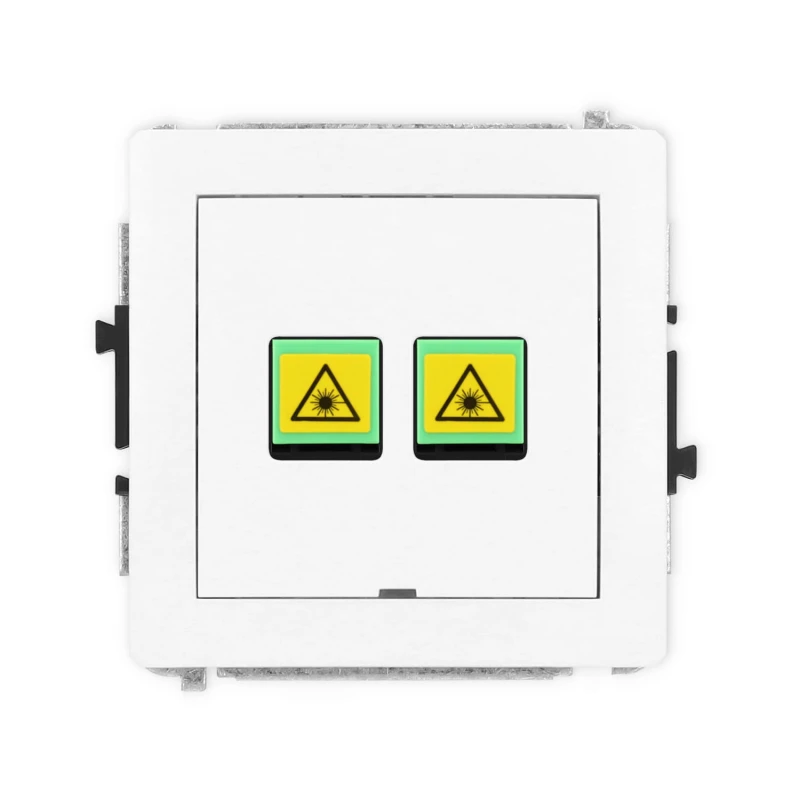 Karlik Deco Biały Mat Mechanizm Gniazda Światłowodowego/Optycznego Podwójnego, Bez Pola Opisowego 25Dgopbo-2
