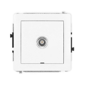 Karlik Deco Biały Mat Mechanizm Gniazda Pojedynczego Bnc, Bez Pola Opisowego 25Dgbncbo-1