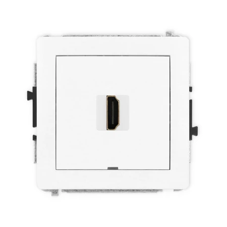 Karlik Deco Biały Mat Mechanizm Gniazda Pojedynczego Hdmi 2.0, Bez Pola Opisowego 25Dhdmibo-3