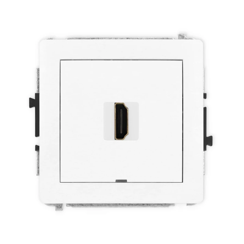 Karlik Deco Biały Mat Mechanizm Gniazda Pojedynczego Hdmi 2.0, Bez Pola Opisowego 25Dhdmibo-3