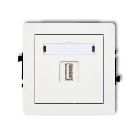 Karlik Deco Biały Mat Mechanizm Gniazda Pojedynczego Usb A-A 2.0 25Dgusb-1