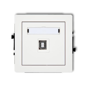 Karlik Deco Biały Mat Mechanizm Gniazda Pojedynczego Usb A-B 2.0 25Dgusb-3