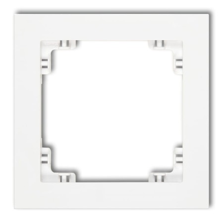 Karlik Deco Biały Mat Ramka Uniwersalna Pojedyncza Z Tworzywa 25Dr-1