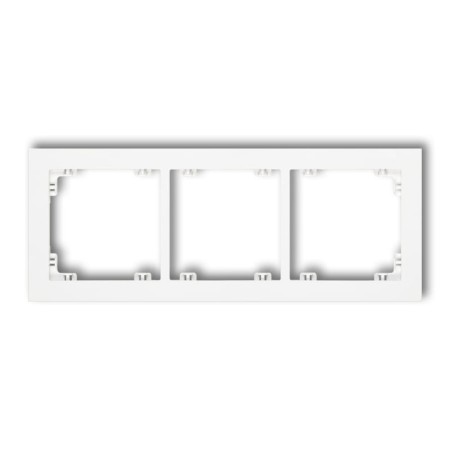 Karlik Deco Biały Mat Ramka Uniwersalna Potrójna Z Tworzywa 25Dr-3