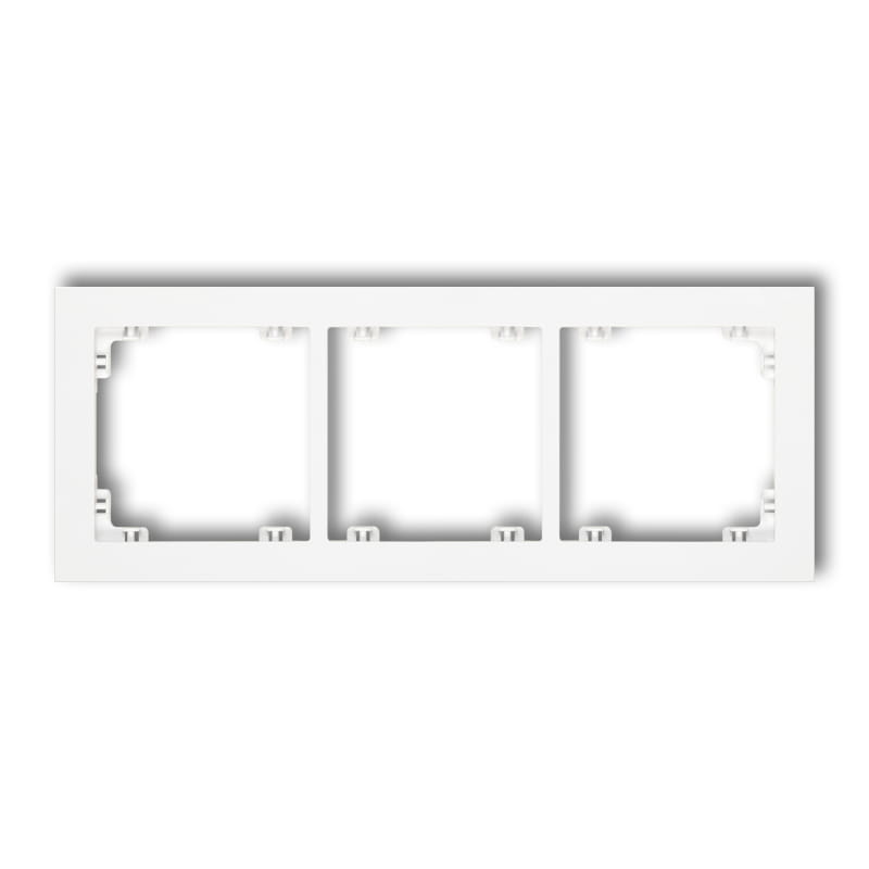 Karlik Deco Biały Mat Ramka Uniwersalna Potrójna Z Tworzywa 25Dr-3