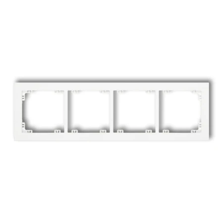 Karlik Deco Biały Mat Ramka Uniwersalna Poczwórna Z Tworzywa 25Dr-4