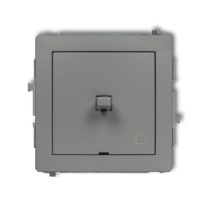 Karlik Deco Szary Mat Mechanizm Włącznika Zwierny Dzwonek W Stylu Amerykańskim 27Dwpus-4