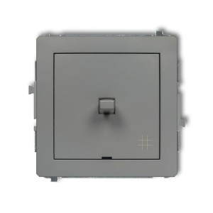 Karlik Deco Szary Mat Mechanizm Włącznika Krzyżowego W Stylu Amerykańskim 27Dwpus-6