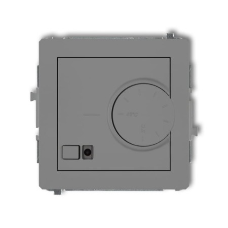Karlik Deco Szary Mat Mechanizm Elektronicznego Regulatora Temperatury Z Czujnikiem Podpodłogowym 27Drt-1