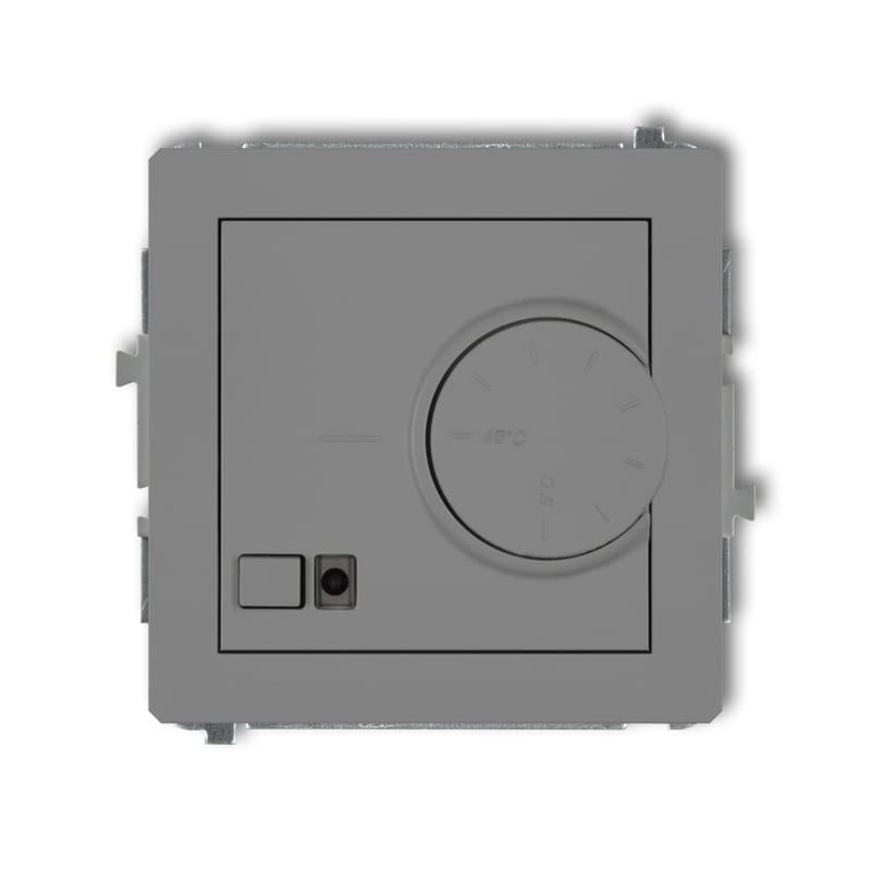 Karlik Deco Szary Mat Mechanizm Elektronicznego Regulatora Temperatury Z Czujnikiem Podpodłogowym 27Drt-1