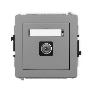 Karlik Deco Szary Mat Mechanizm Gniazda Antenowego Pojedynczego Tv 27Dgtv-1